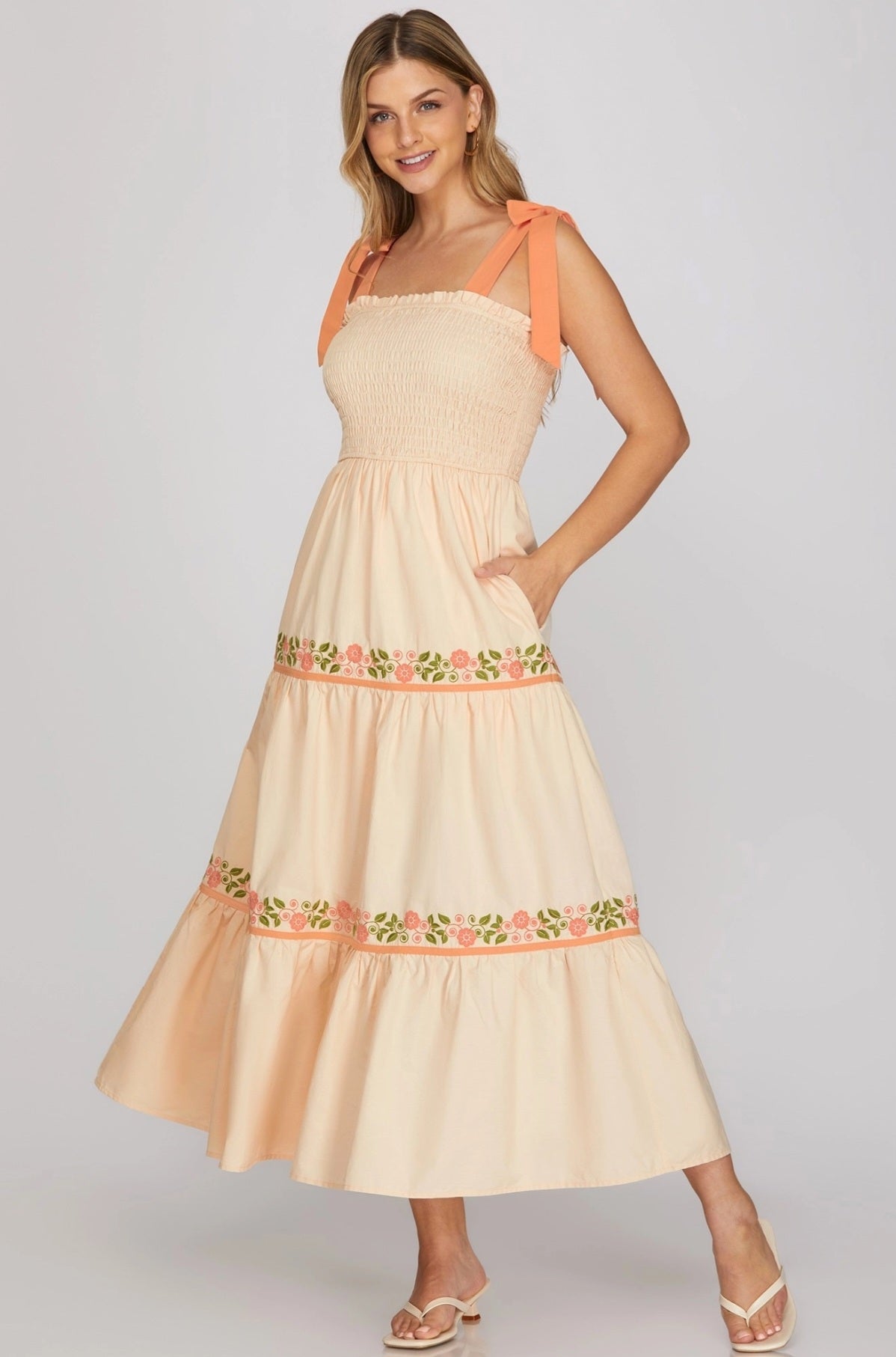 Peach Dress